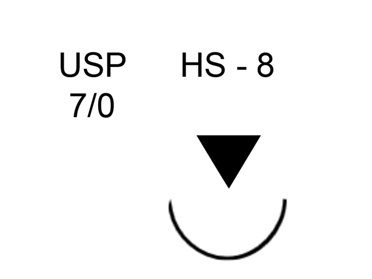 Seralene blau 7-0 0,5 m HS-8 (24)