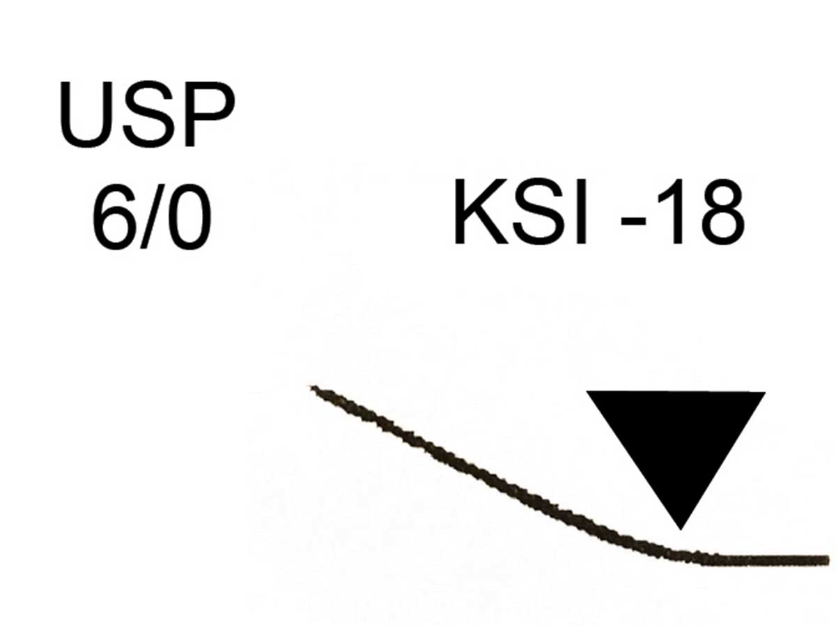 Seralene USP 6/0 0,5 m Nadel: KSI-18 (12)