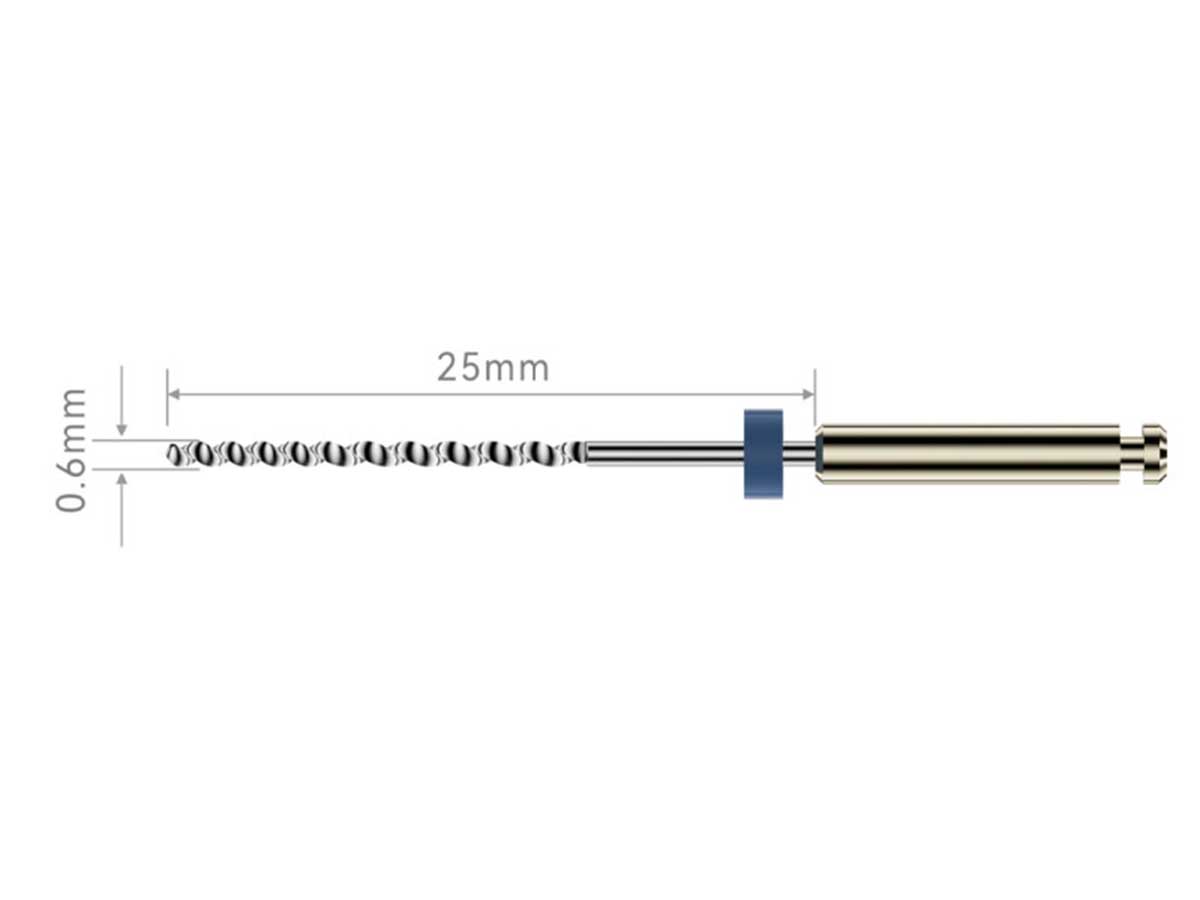 Terauchi Martensitic-phased NiTi Rotary Instrument
 K-Endo (K6 N60 2% L25)