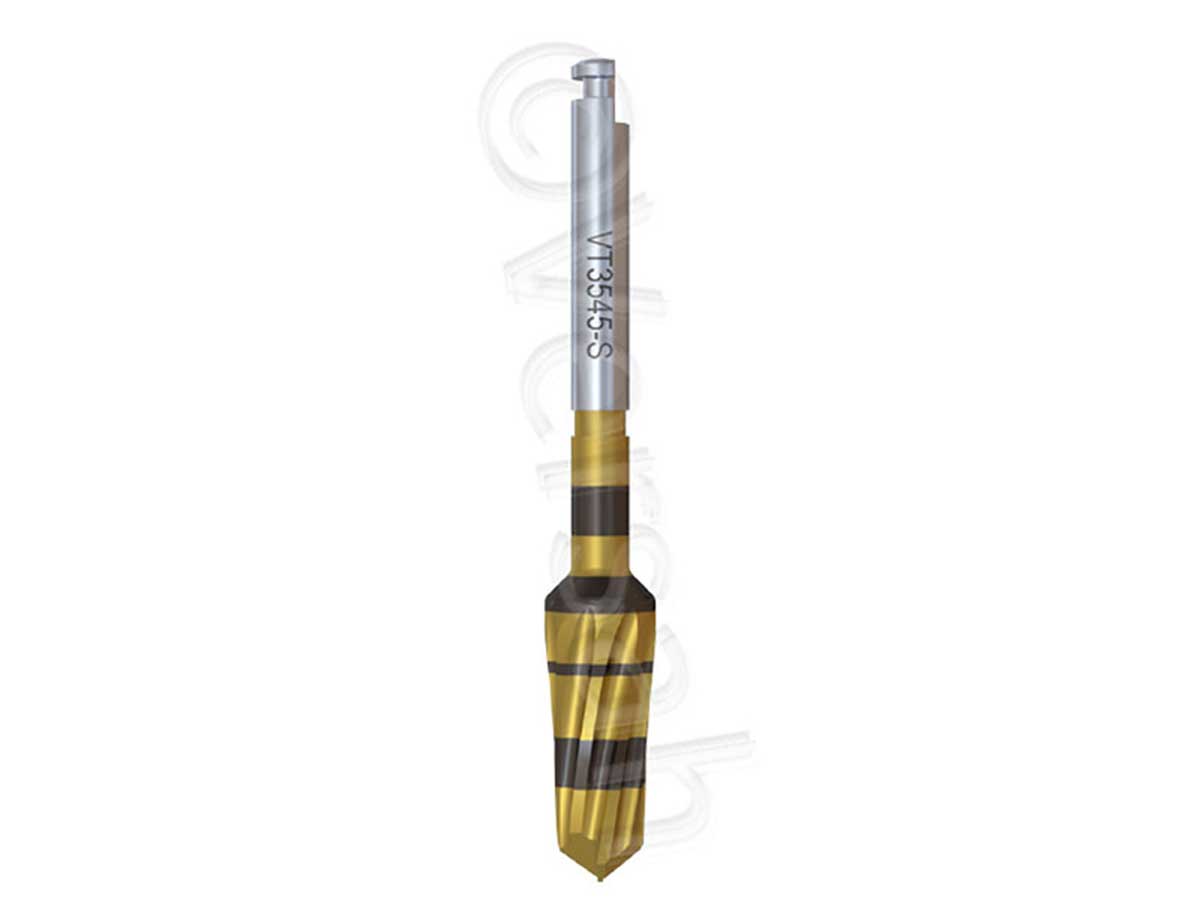 DENSAH® Bur VT3545-S  (3,5 mm-4,5 mm) short gold