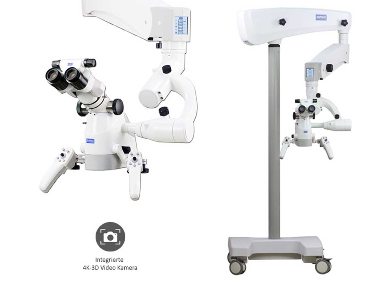 Mikroskop ElektroMag (OMS3200 R2) inkl. 4K 3D Video Kamera - Rollenstativ