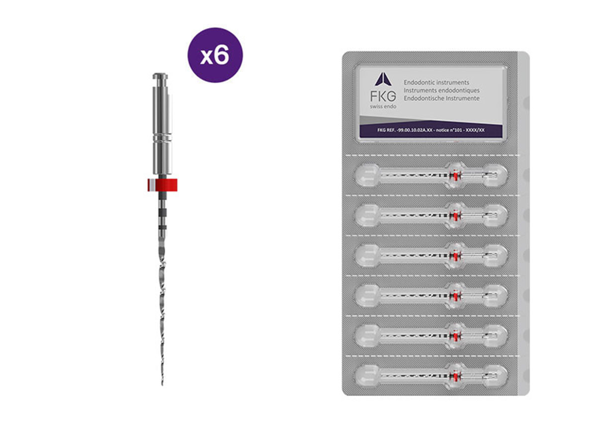 Sterile FKG BioRace BR2 NiTi Feilen 25/.04 - 21 mm (6)