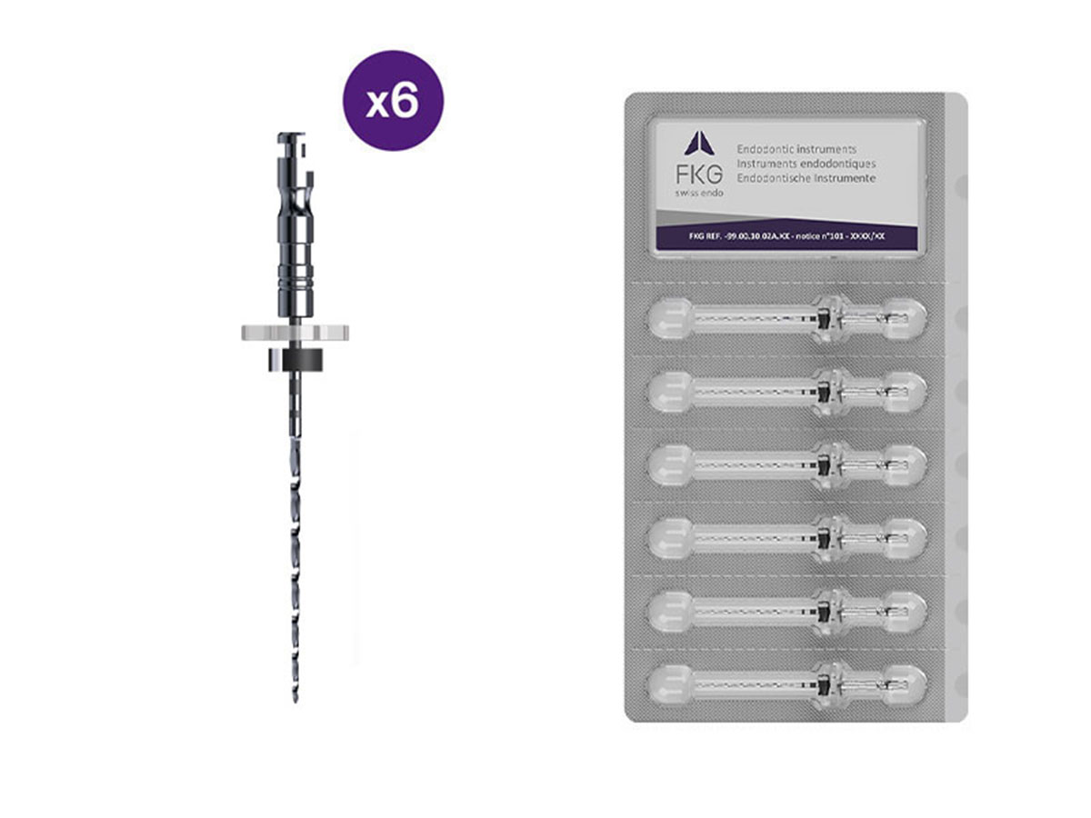 Sterile FKG BioRace BR5C NiTi Feilen 40/.02 - 21 mm (6)