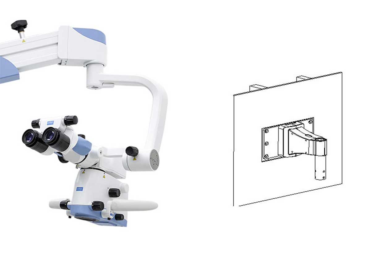 Mikroskop BlueSpin (OMS2050) - Wandhalterung