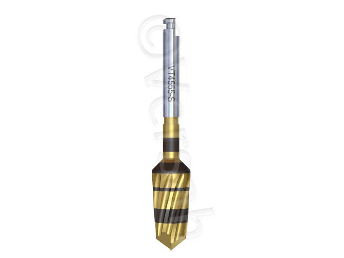 DENSAH® Bur VT4555 (4,5 mm - 5,5 mm) short gold