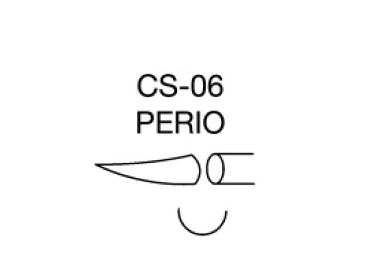 PTFE CS-06 PERIO 4-0 EP-1,5 T22 12,7 mm 1/2 Circle Taper Point Needle (12)